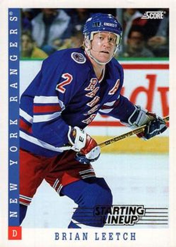 Brian Leetch 1994 Score Starting Lineup #510097 Base RAW