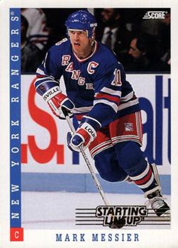 Mark Messier 1994 Score Starting Lineup #510091 Base RAW