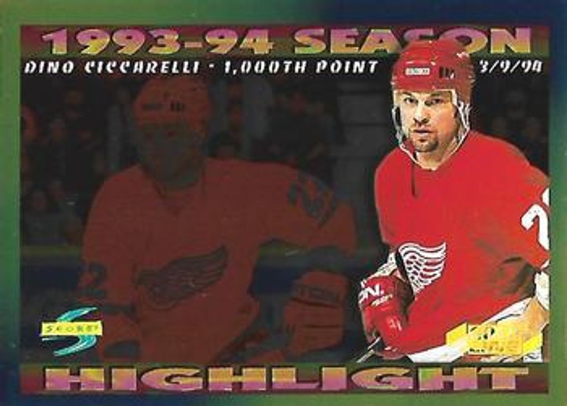 Dino Ciccarelli 1994 Score #246 Gold Line RAW