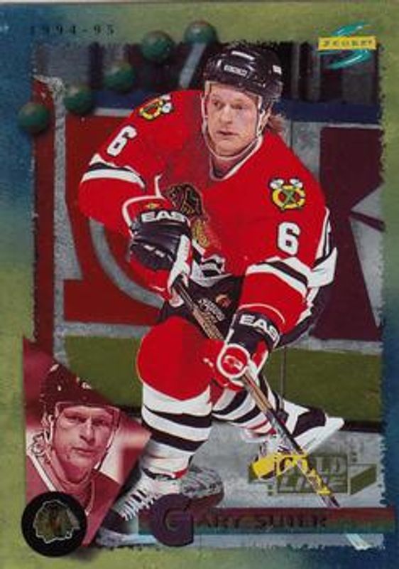 Gary Suter 1994 Score #44 Gold Line RAW