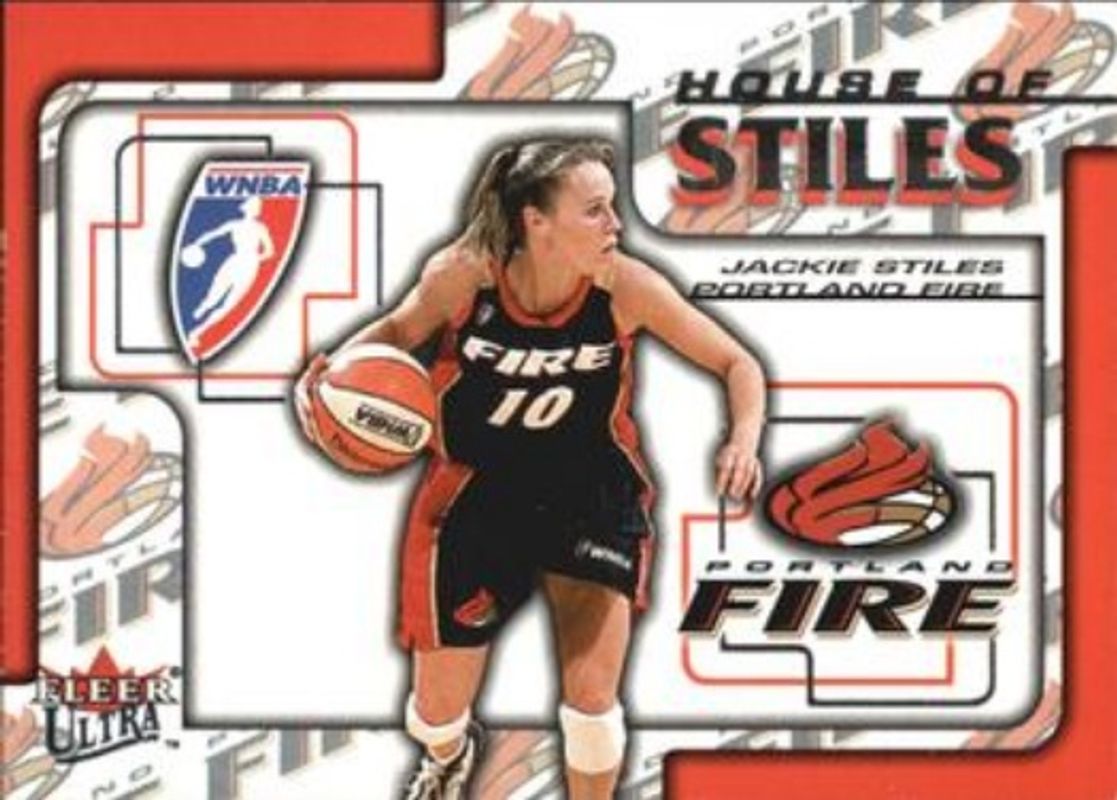 Jackie Stiles 2002 Fleer Ultra WNBA #1-HS House of Stiles /50 RAW