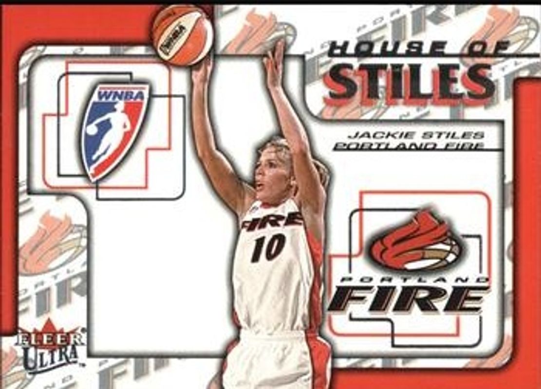 Jackie Stiles 2002 Fleer Ultra WNBA #4-HS House of Stiles /50 RAW