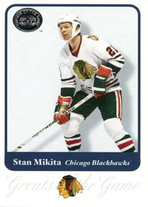 Stan Mikita 2001 Fleer Greats of the Game #31 Base RAW