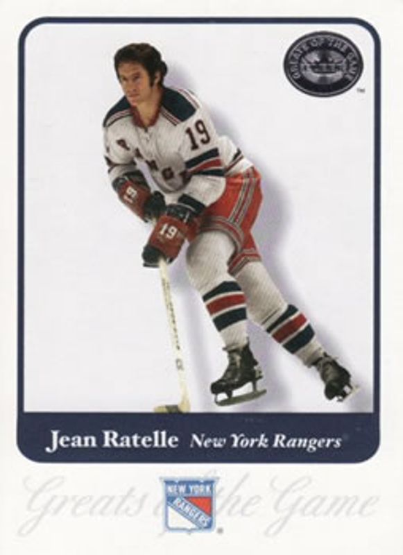 Jean Ratelle 2001 Fleer Greats of the Game #27 Base RAW