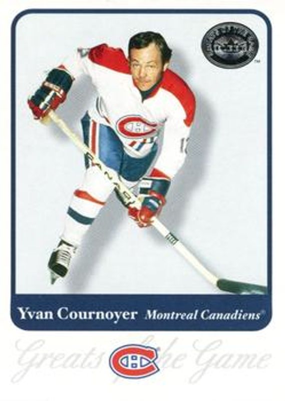 Yvon Cournoyer 2001 Fleer Greats of the Game #25 Base RAW