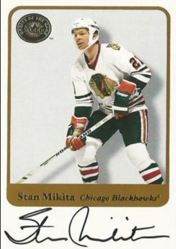 Stan Mikita 2001 Fleer Greats of the Game Autographs RAW