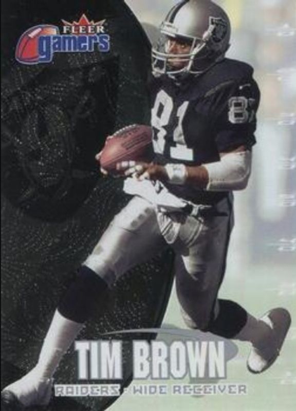 Tim Brown 2000 Fleer Gamers #76 Base RAW