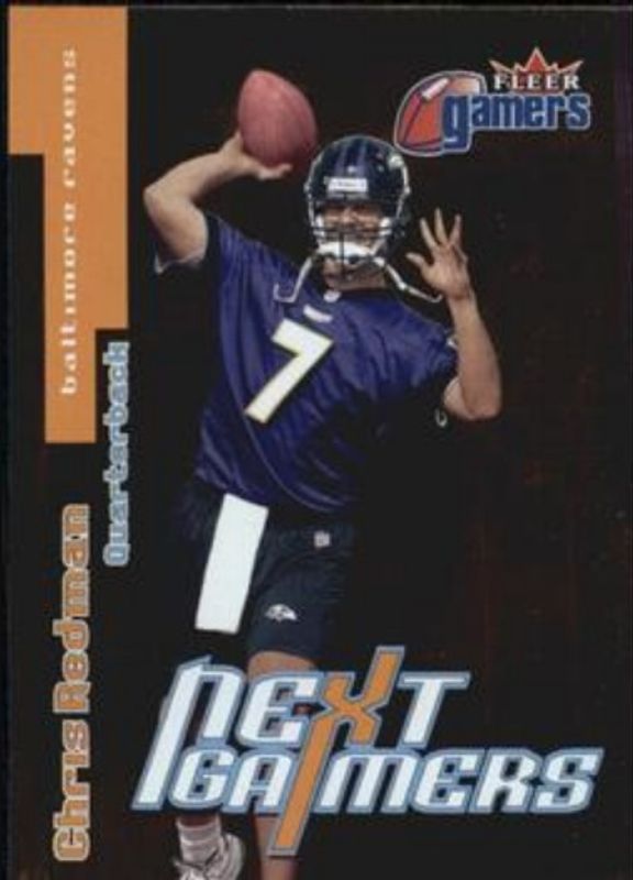 Chris Redman 2000 Fleer Gamers #108 Base Rookie RAW