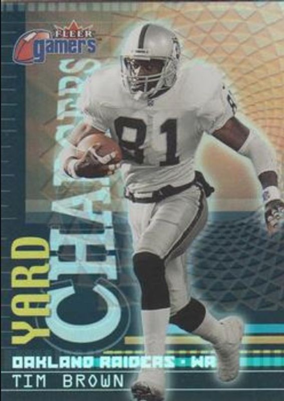 Tim Brown 2000 Fleer Gamers #4-YC Yard Chargers RAW