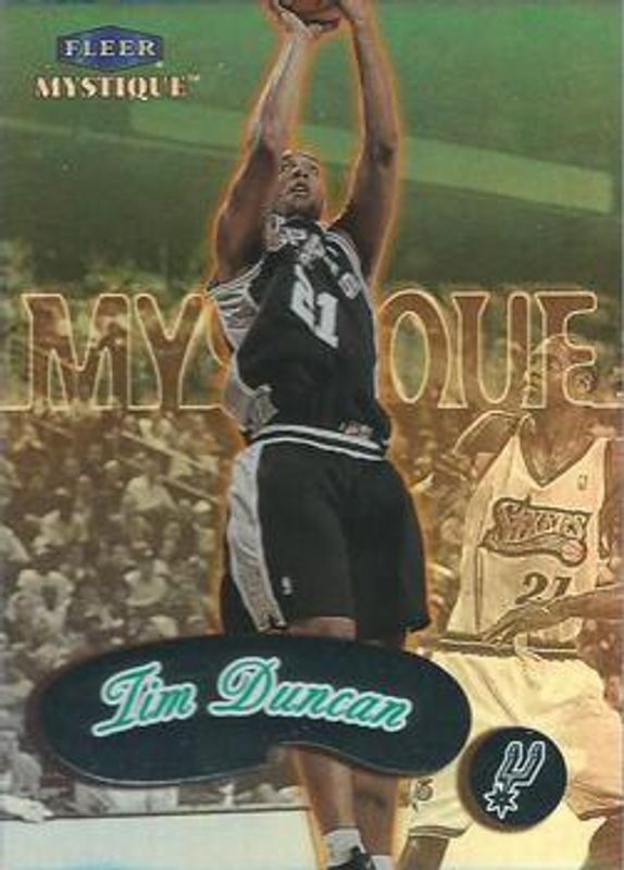 Tim Duncan 1999 Fleer Mystique #73 Base /2999 RAW