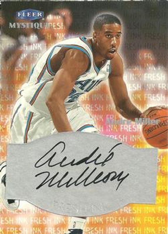 Andre Miller 1999 Fleer Mystique Fresh Ink Rookie RAW