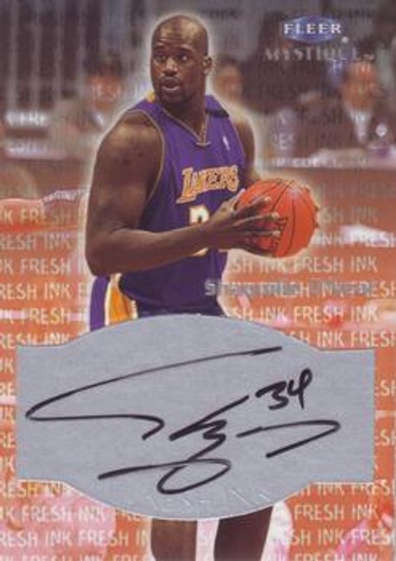 Shaquille O'Neal 1999 Fleer Mystique Fresh Ink RAW