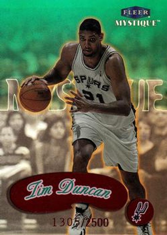 Tim Duncan 1999 Fleer Mystique #143 Base /2999 RAW