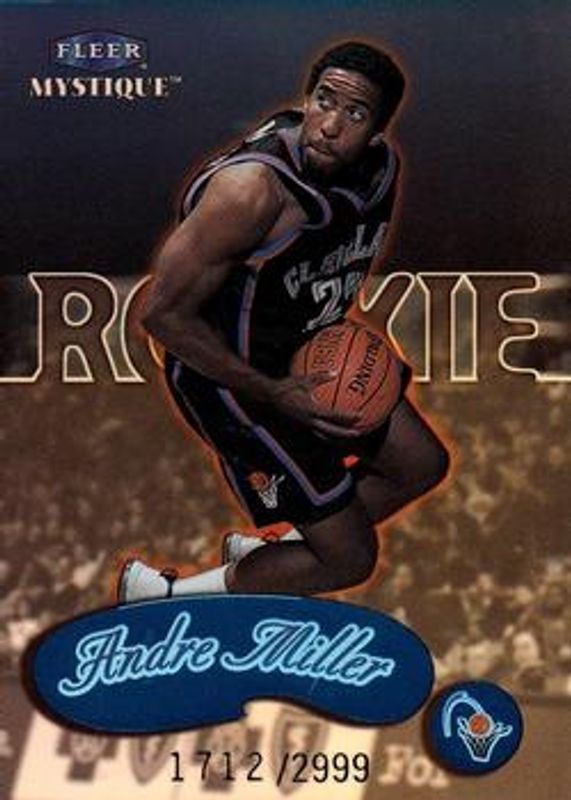 Andre Miller 1999 Fleer Mystique #112 Base /2999 Rookie RAW