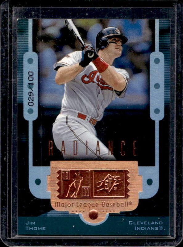 Jim Thome 1999 SPx #33 Finite - Radiance /100 RAW