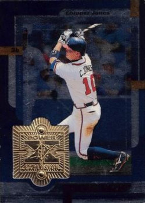 Chipper Jones 1999 SPx #PE4 Power Explosion RAW
