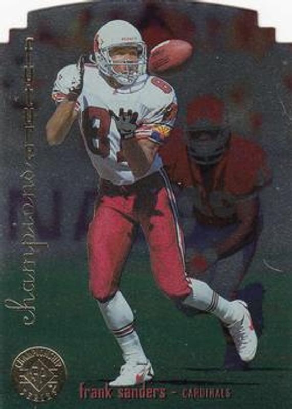 Frank Sanders 1995 SP Championship #1 Die-Cut Rookie RAW