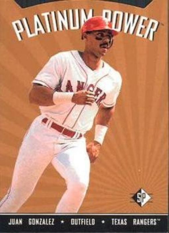 Juan Gonzalez 1995 SP #PP11 Platinum Power RAW