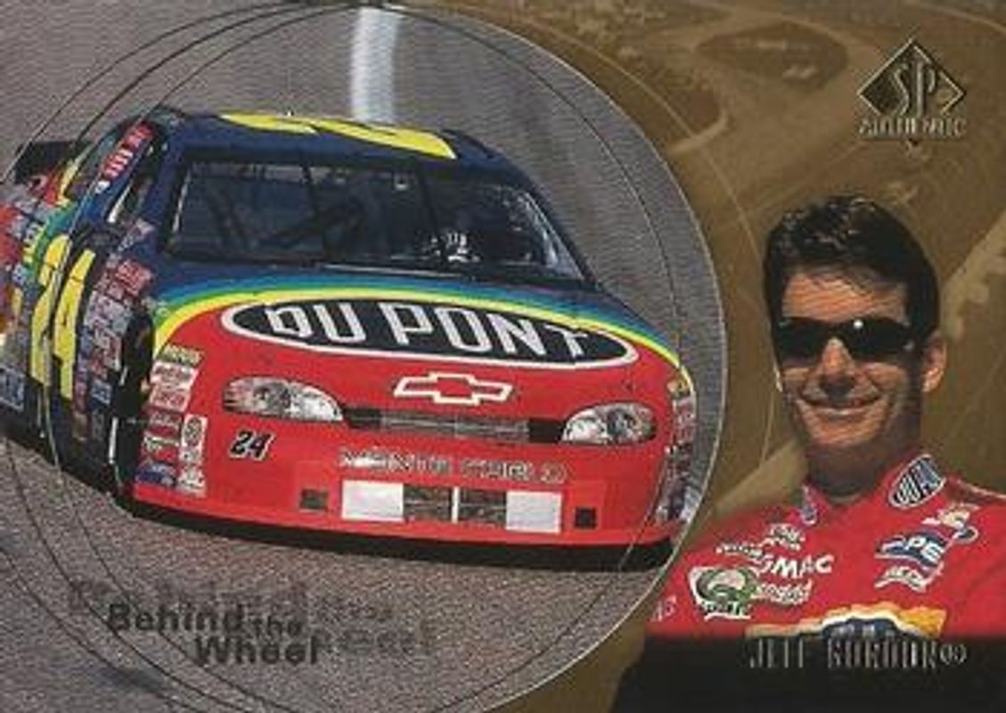 Jeff Gordon 1998 SP Authentic #BW1 Behind the Wheel - Gold RAW