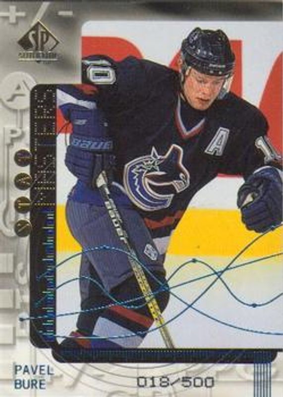 Pavel Bure 1998 SP Authentic #S17 Stat Masters /400 RAW