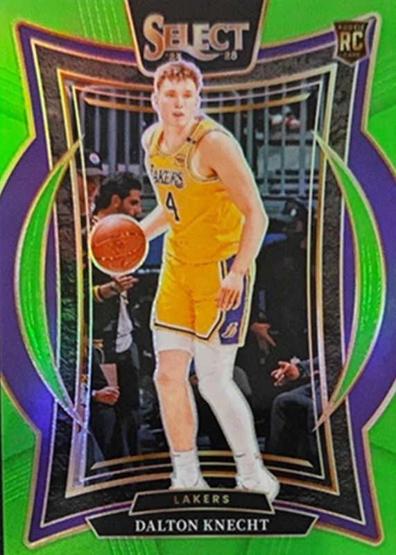 Dalton Knecht 2024 Select #91 Concourse Neon Green /75 Rookie RAW