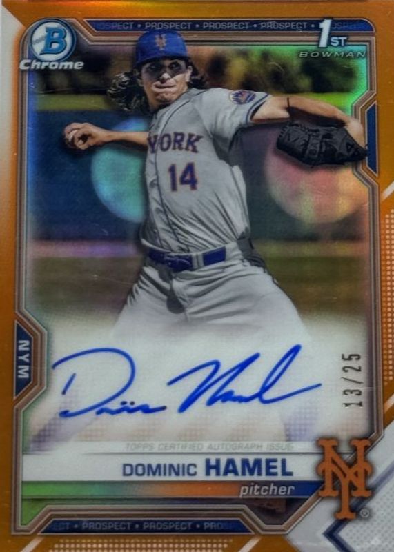 2021 Bowman Draft #CDA-DH Chrome DP Auto - Orange Refractor /25 (1st)