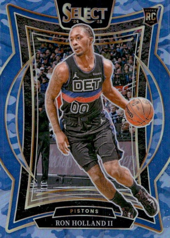 Ron Holland II 2024 Select #74 Concourse Blue Camo /99 Rookie RAW