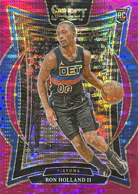 Ron Holland II 2024 Select #74 Concourse FOTL Neon Purple Pulsar /5 Rookie RAW