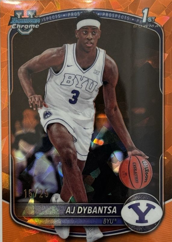 2025 Bowman Sapphire Edition #BCP-1 Chrome Prospects - Orange /25 (1st)