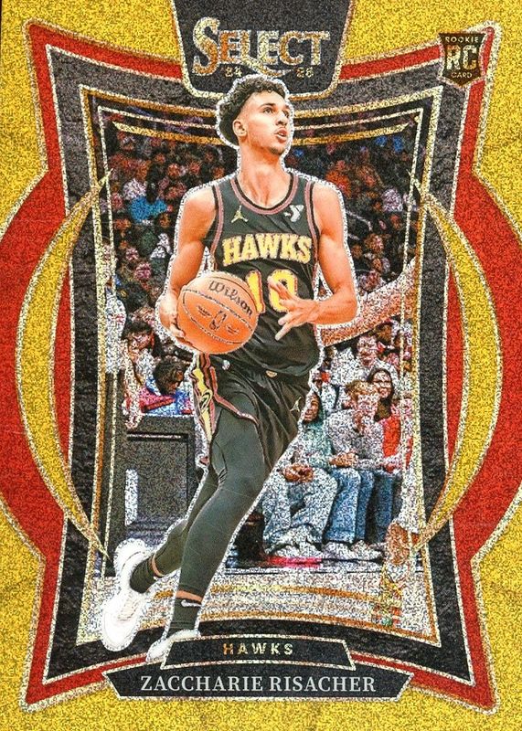 Zaccharie Risacher 2024 Select #86 Concourse Gold Glitter /(SSP) Rookie RAW