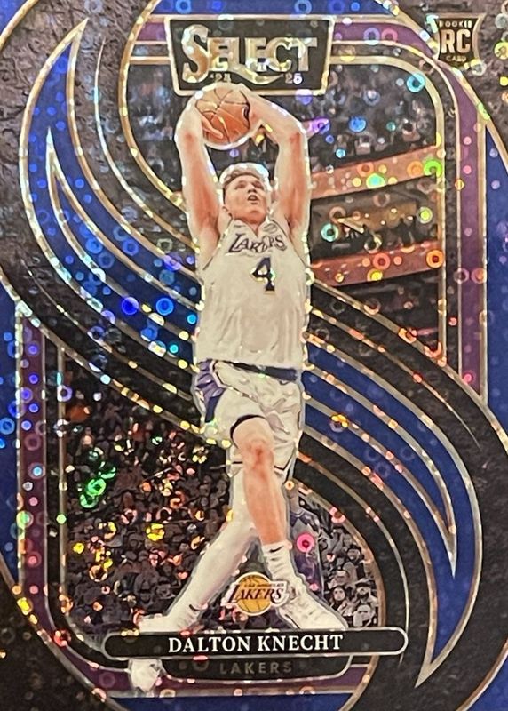 Dalton Knecht 2024 Select #186 Premier Level Blue Disco /25 Rookie RAW