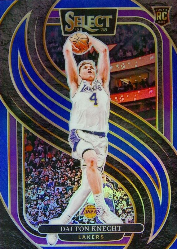 Dalton Knecht 2024 Select #186 Premier Level Blue Prizm Rookie RAW