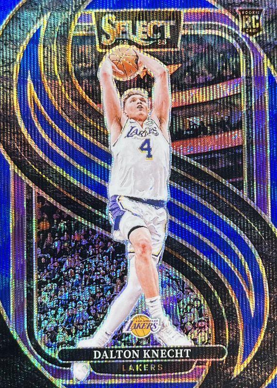 Dalton Knecht 2024 Select #186 Premier Level Blue Wave /75 Rookie RAW