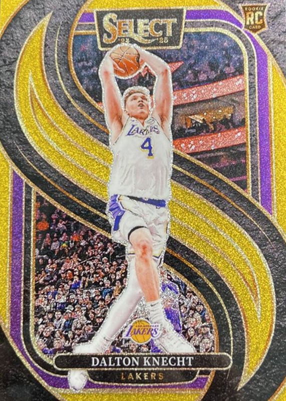 Dalton Knecht 2024 Select #186 Premier Level Gold Glitter /(SSP) Rookie RAW
