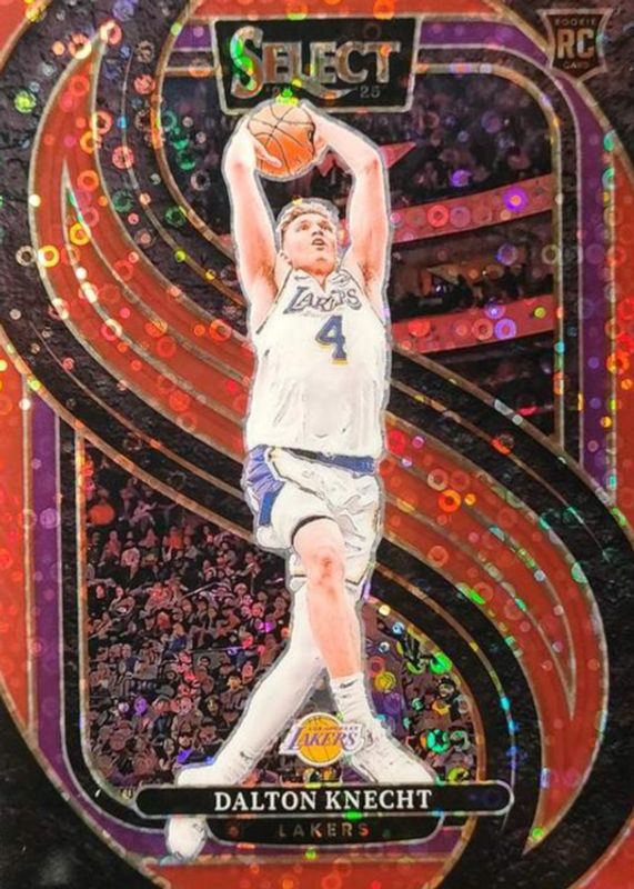 Dalton Knecht 2024 Select #186 Premier Level Red Disco /49 Rookie RAW