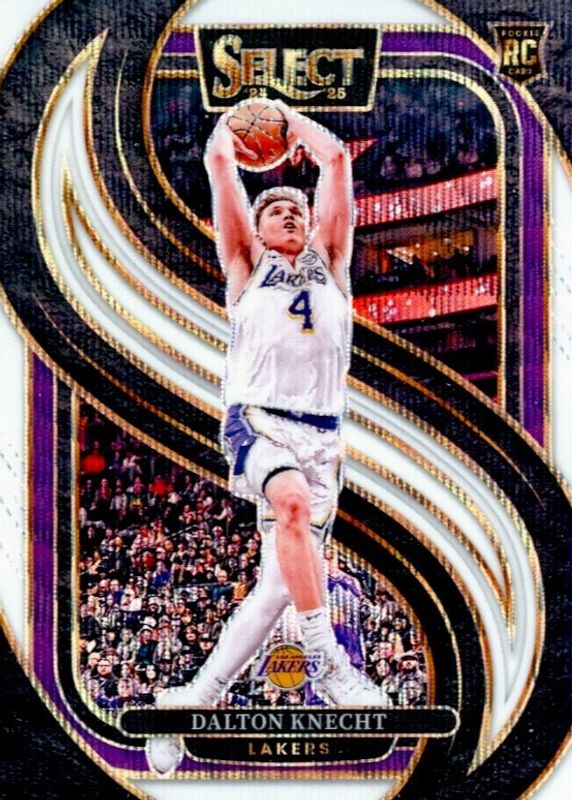 Dalton Knecht 2024 Select #186 Premier Level White Wave /99 Rookie RAW