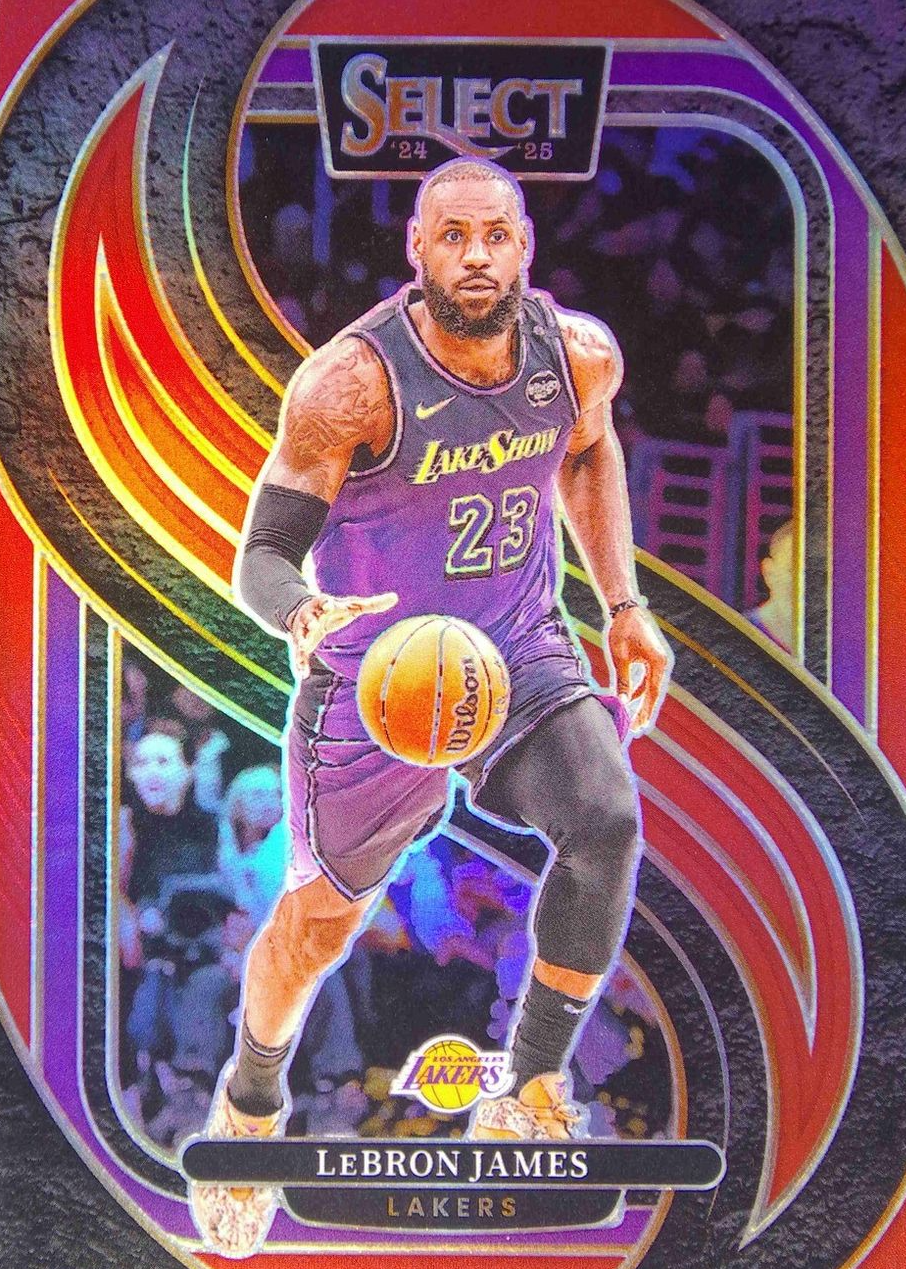 LeBron James 2024 Select #111 Premier Level Red /199 Price Guide