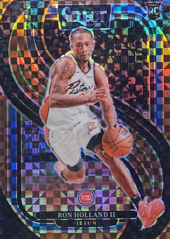 Ron Holland II 2024 Select #198 Premier Level Bronze Checker /49 Rookie RAW