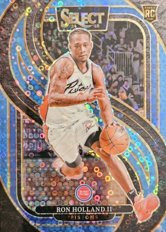 Ron Holland II 2024 Select #198 Premier Level Light Blue Disco /99 Rookie RAW