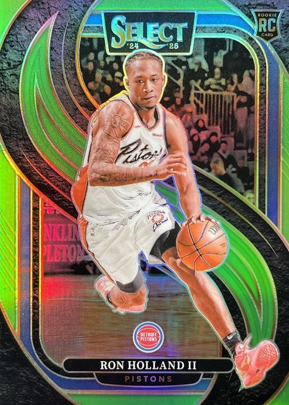 Ron Holland II 2024 Select #198 Premier Level Neon Green /75 Rookie RAW