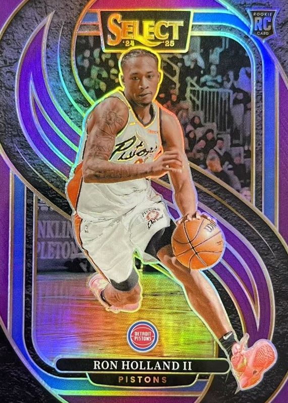 Ron Holland II 2024 Select #198 Premier Level Purple /99 Rookie RAW