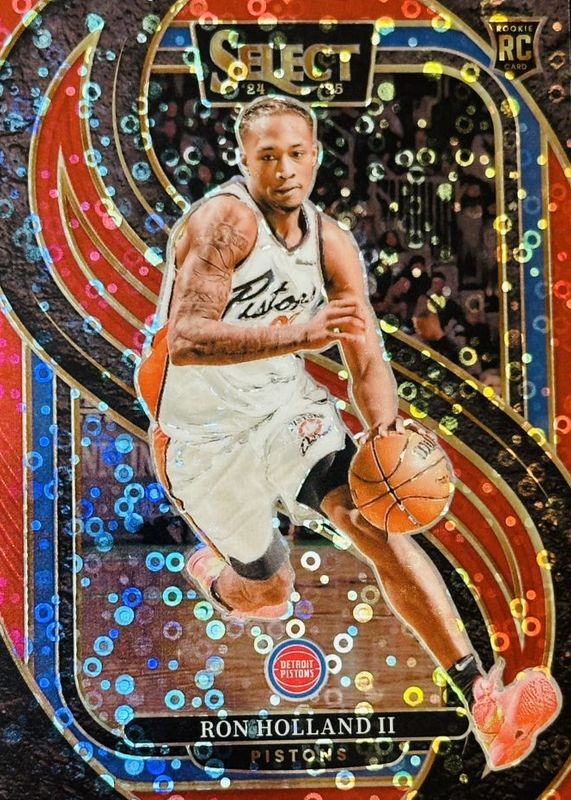 Ron Holland II 2024 Select #198 Premier Level Red Disco /49 Rookie RAW