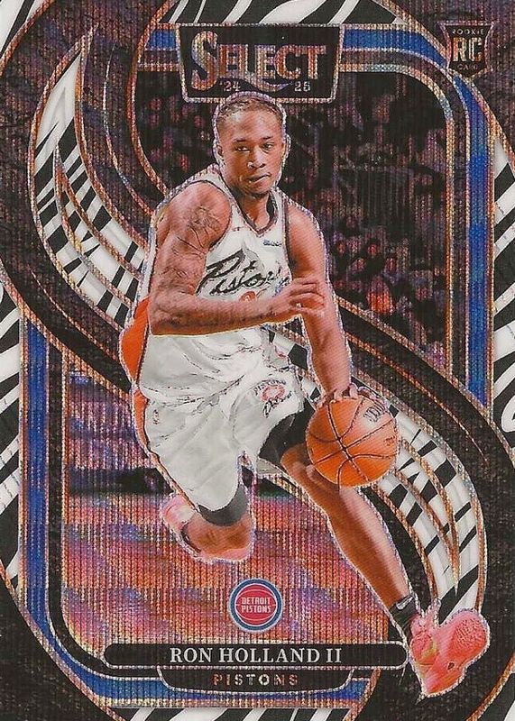Ron Holland II 2024 Select #198 Premier Level Zebra /(SSP) Rookie RAW