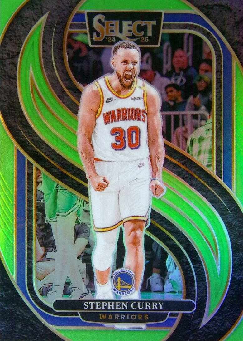 Stephen Curry 2024 Select #143 Premier Level Neon Green /75 Price