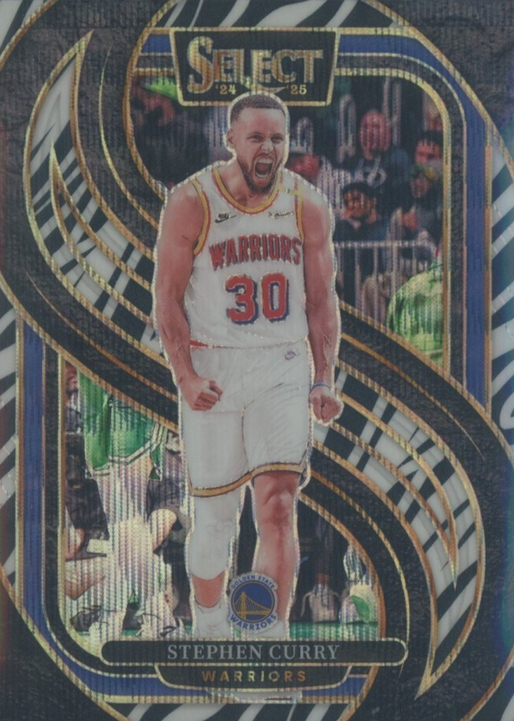 Stephen Curry 2024 Select #143 Premier Level Zebra /(SSP) Price