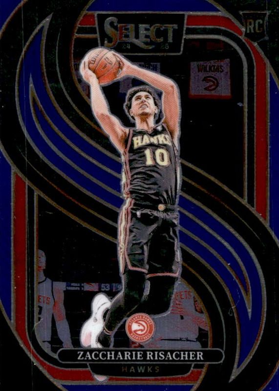 Zaccharie Risacher 2024 Select #180 Premier Level Blue Retail Rookie RAW