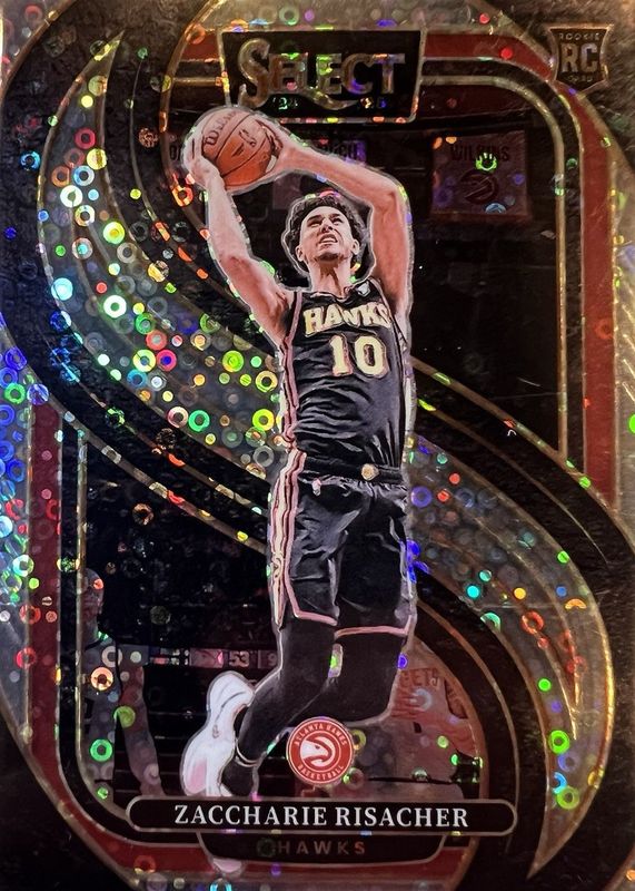 Zaccharie Risacher 2024 Select #180 Premier Level Disco Rookie RAW