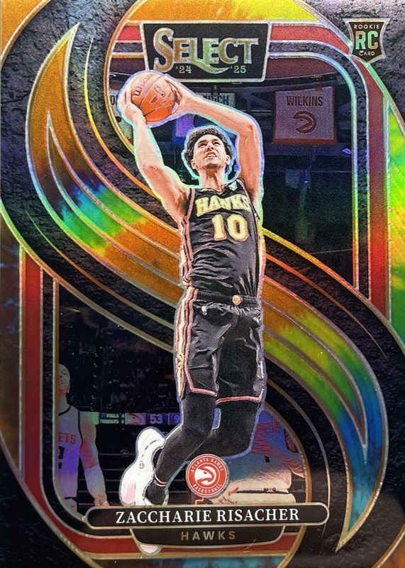 Zaccharie Risacher 2024 Select #180 Premier Level Tie-Dye /25 Rookie RAW