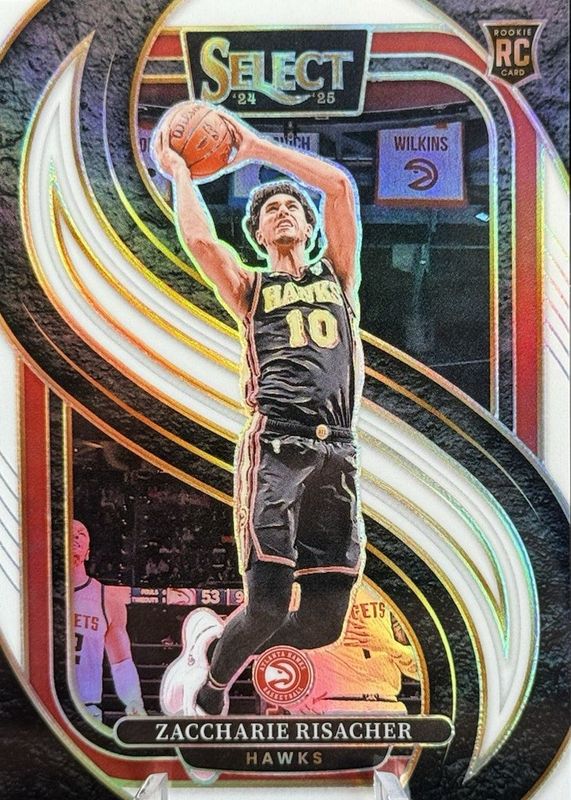 Zaccharie Risacher 2024 Select #180 Premier Level White /149 Rookie RAW