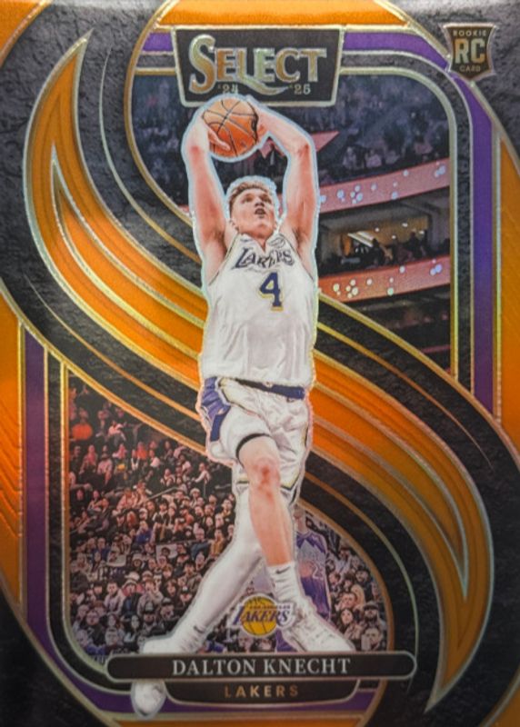 Dalton Knecht 2024 Select #186 Premier Level Orange /65 Rookie RAW